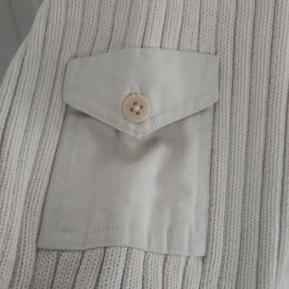 Ralph Lauren Cream Cotton Sweater - Picture 4 of 6